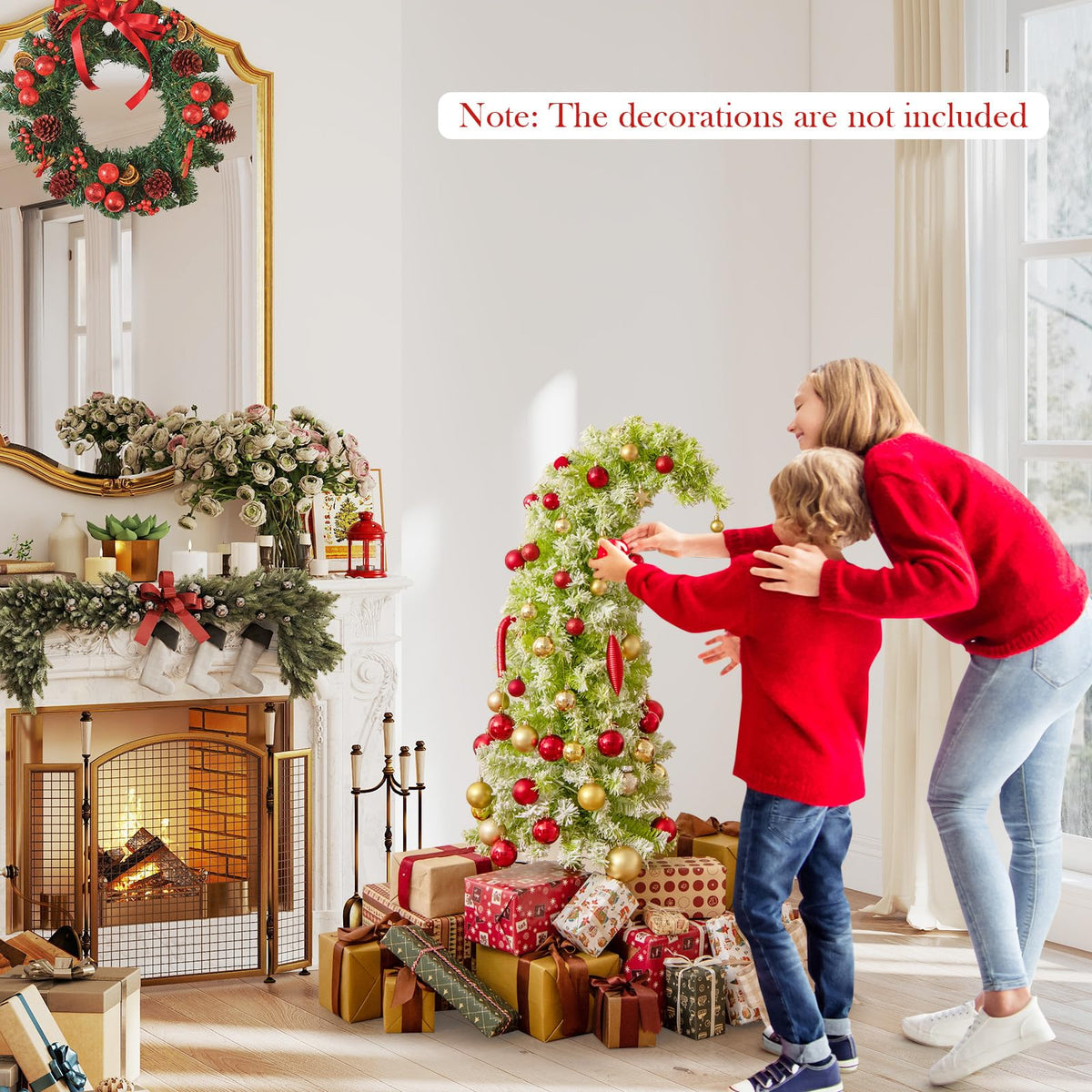 Lucktree 5FT / 6FT / 7FT Whimsical Christmas Tree | Bendable Grinchs Xmas Tree