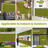 Lucktree 12PCS 20" x 20" Grass Wall Panels Backdrop, Garden Privacy Fence Screen, 33.3 Sq.ft Artificial Moss Wall Panels