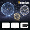 Lucktree 3 Pack Christmas LED Light Balls for Tree