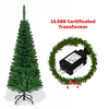 Lucktree 4.5FT / 6.5FT / 7.5FT Prelit Pencil Christmas Tree, Premium Hinged Fir Tree - LucktreeUS