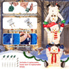 Lucktree 5.6 FT Lighted Christmas Stacked Snowmen Decoration