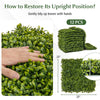 Lucktree 20" x 20" Artificial Boxwood Panels 12PCS, 33.3 Sq.ft Garden Privacy Fence Screen (Boxwood)