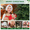 Lucktree 6ft Artificial Christmas Tree, Unlit Green Hinged Xmas Full Tree with 721 Lush Branch Tips