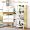 Lucktree 4-Tier Bamboo Plant Stand Flower Pots Holder Display Shelf, 47.5"