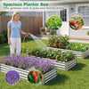 Lucktree 6 x 3 x 1 FT Galvanized Rectangular Metal Raised Garden Bed (1/2)