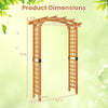Lucktree Wooden Wedding Arch for Ceremony Party