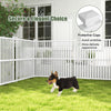 Lucktree Air Conditioner Fence 2/4 Panels - 45''W x 45''H Outdoor Fence Privacy Screen with Metal Stakes