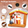 Lucktree 6 FT Christmas Inflatables Nativity Scene Outdoor Decoration