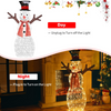 Lucktree Christmas Outdoor Lighted Snowman Yard Xmas Decorations and Zip Ties