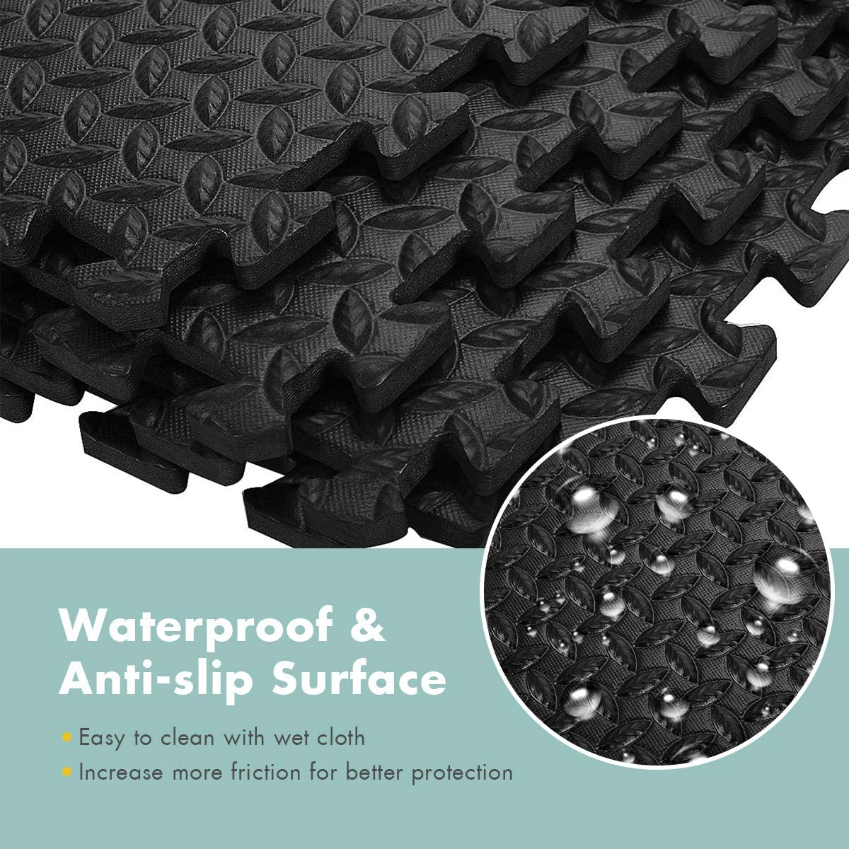 12 Pieces EVA Exercise Floor Mats - Lucktree
