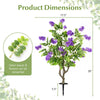 Lucktree 39” 2 Pack Artificial Locust Flower Trees with Ground Spikes | Sophora Japonica Blossoms