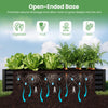 Lucktree 6x3x1 FT Galvanized Raised Garden Bed with Greenhouse Cover