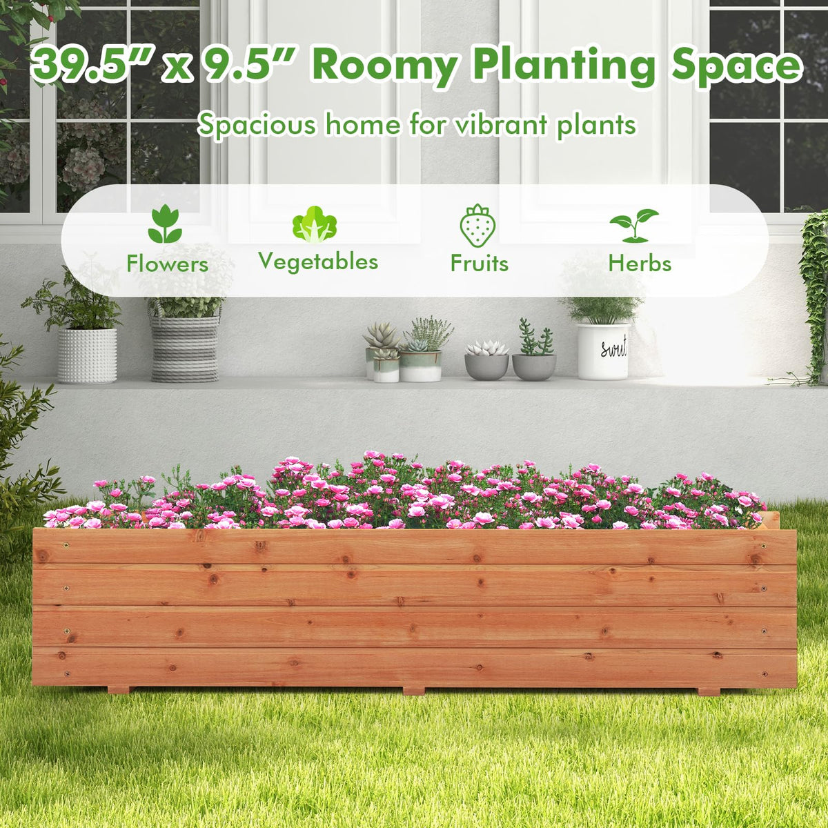 Lucktree Raised Garden Bed