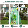 Lucktree Portable Walk-in Greenhouse - 5.5’x5.5’x6’ PE Cover, Roll-up Zippered Door, Window