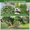Lucktree 2 Pack Trellis for Climbing Plants Outdoor, 7 FT Tall Galvanized Steel Garden Trellis