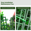 Lucktree 12PCS 20x20inch Artificial Boxwood Panels Garden Privacy Fence Screen