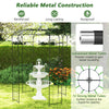 Lucktree Birdcage Shape Gazebo - 9.4' H x 6.8' W Metal Arch Trellis for Climbing Plants Clematis Vines