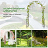 Lucktree Garden Arch Trellis - 7.9 ft Metal Arbor Pergola