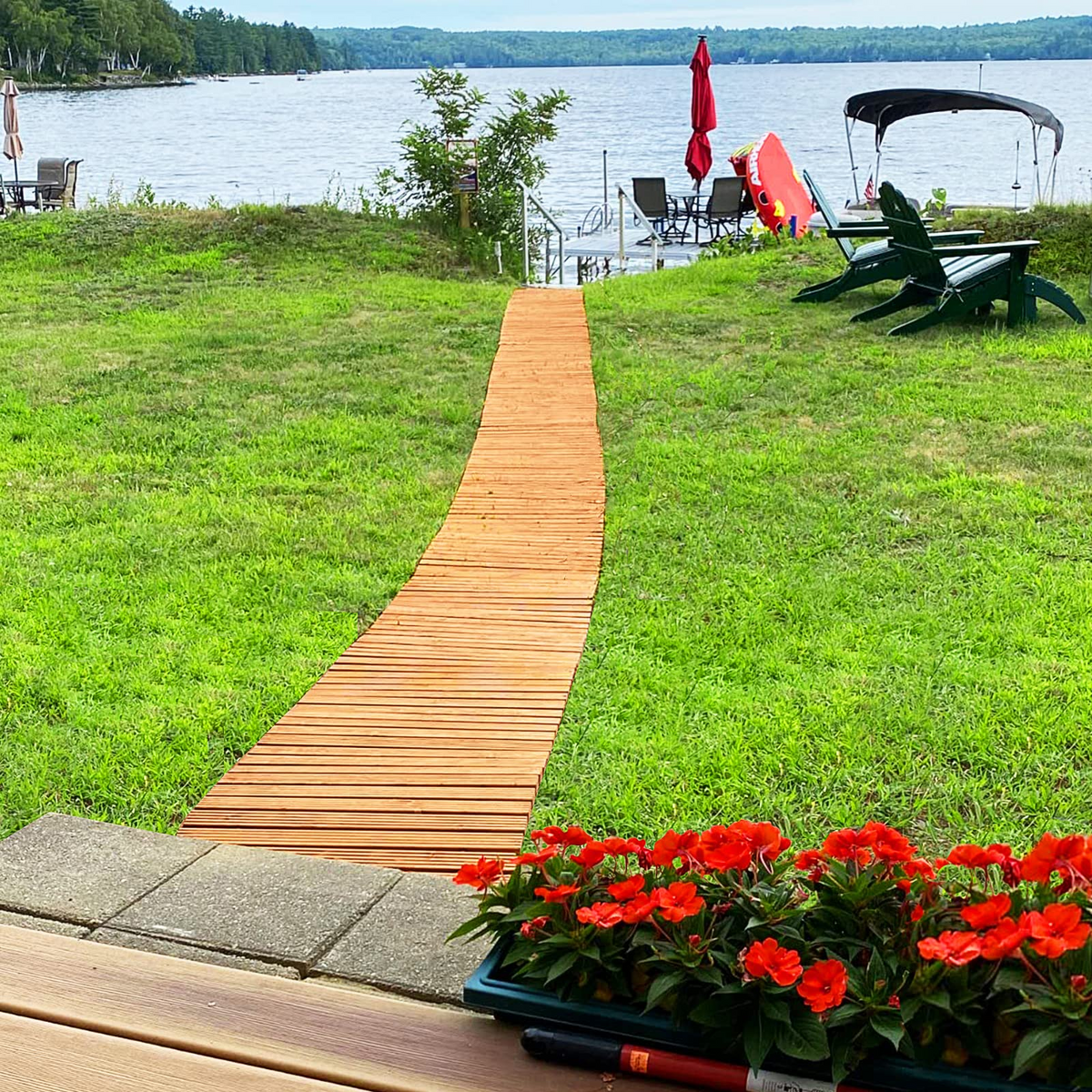 Lucktree 8ft Wooden Garden Pathway