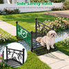 Lucktree 3.3 FT Garden Metal Bridge with Dual Patterned Side Rails