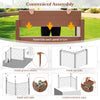 Lucktree Air Conditioner Fence 2/4 Panels - 48''W x 36''H Outdoor Privacy Screen Trash Can Enclosure with 3 Stakes