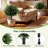 Lucktree 27.5" Artificial Cypress Topiary Trees Set of 2 for Front Porch Patio Home Decoration