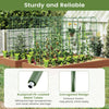 Lucktree Raised Garden Bed with Legs and Trellis for Climbing Plants