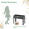 Lucktree Raised Garden Bed, Metal Planter Box with Legs, Drain Hole, Outdoor Indoor Elevated Garden Box