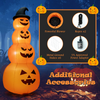 Lucktree 8 FT Halloween Inflatable Pumpkin, 4 Pumpkins Stack Halloween Decorations