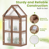 Lucktree Garden Cold Frame Mini Greenhouse Storage Shelves
