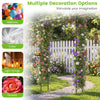Lucktree 84'' Garden Arbor with Bird Feeding Station