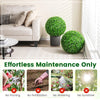 Lucktree 2 PCS 19.5 Inch Artificial Plant Topiary Ball, Round Holly Faux Boxwood Balls