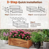 Lucktree Rectangular Garden Bed for Vegetables Flower Herb Fruit