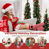 Lucktree 3' 4' 5' Pre-Lit Artificial Christmas Tree Set of 3
