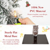 Lucktree 3' 4' 5' Pre-Lit Snow Flocked Christmas Tree Set of 3 with 300 Multicolored LED Lights