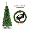 Lucktree Prelit Pencil Christmas Tree, 4.5FT Premium Hinged Fir Tree - LucktreeUS
