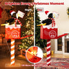 Lucktree 4.8 FT Christmas Lighted Penguin on Mailbox