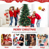 Lucktree 8ft Pre-lit Artificial Christmas Tree with 450 Warm White LED Lights, 1480 Branch Tips