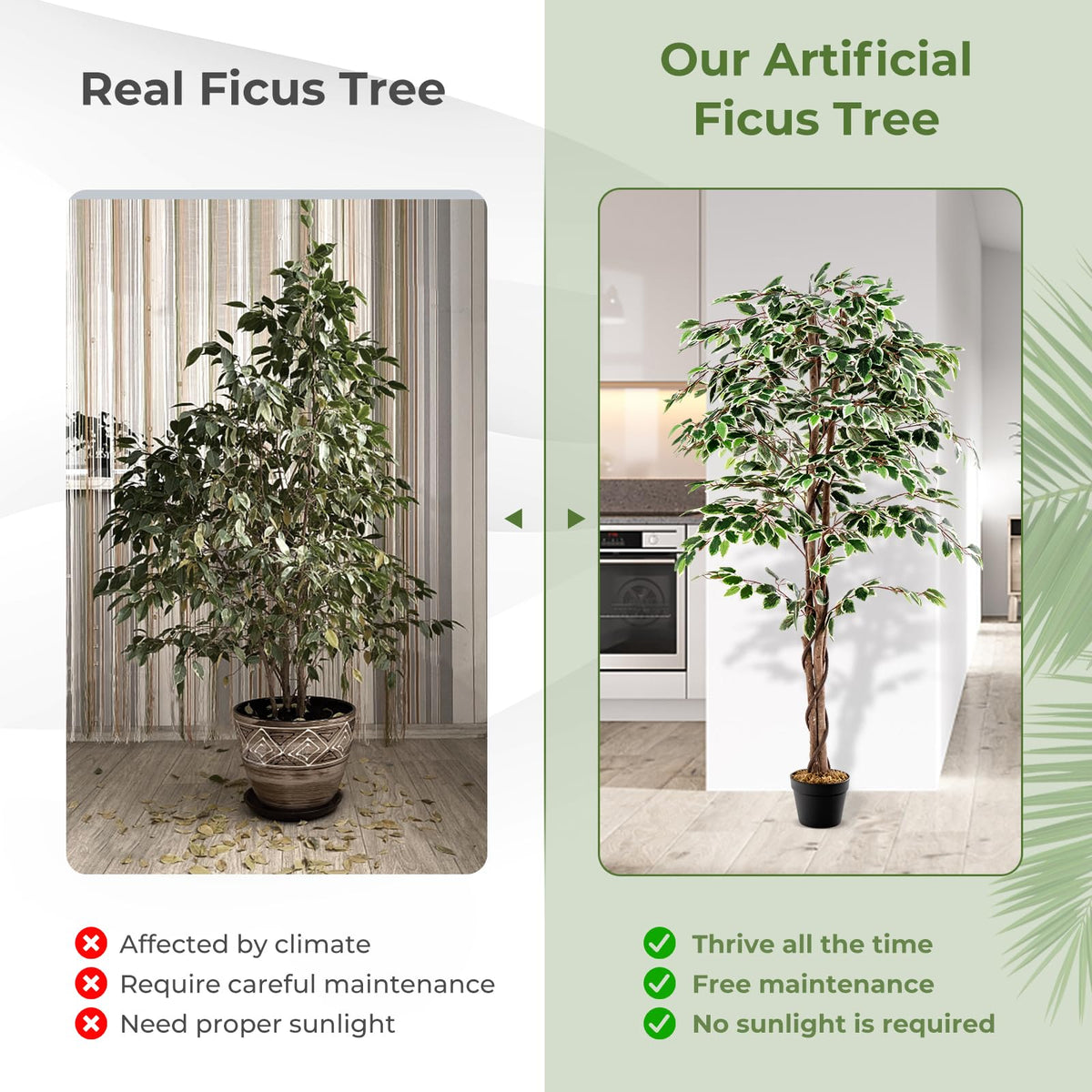 Lucktree Artificial Ficus Tree
