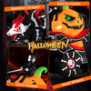 Lucktree 9 FT Halloween Inflatable Outdoor Decoration, Blow up Grim Reaper Driving Pumpkin Carriage