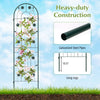 Lucktree Garden Trellis, Tall Galvanized Steel Trellis for Climbing Plants