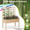 Lucktree Raised Garden Bed with Trellis