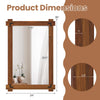 Lucktree Wood Framed Mirror