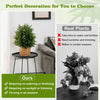 Lucktree 21.5" Artificial Tree, Set of 2 Faux Potted Plants Artificial Shrubs Bushes