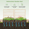 Lucktree Raised Garden Bed with Trellis