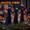 9.3 FT Outdoor Halloween Decoration Light Up Witch Stakes Set of 3