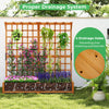 Lucktree Large Raised Garden Bed with Trellis and Roof