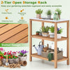 Lucktree 3 Tier Outdoor Potting Bench with Faux Marble Tabletop