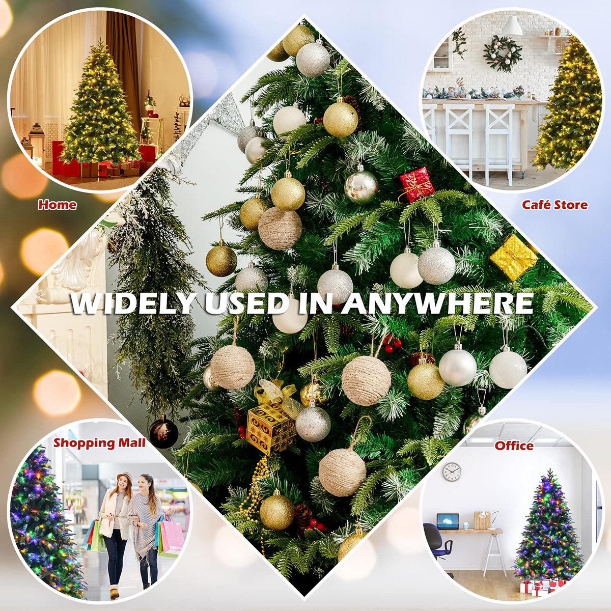 Lucktree 5 ft / 6 FT Pre-Lit Artificial Christmas Tree - LucktreeUS