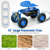 Lucktree Garden Cart Rolling Tray Gardening Planting with Work Seat